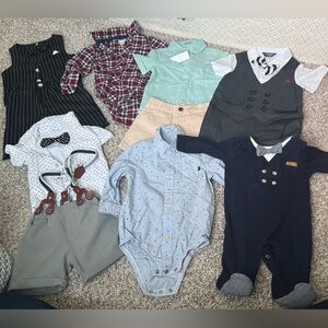 Assorted Baby Boy Outfits with Bow Ties
